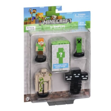 Pack X5 Figuras Sellos Minecraft MC5040 PACK-2