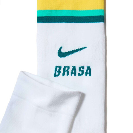 Medias Brazil Vaporfast Camiseta Oficial Unisex Blanco