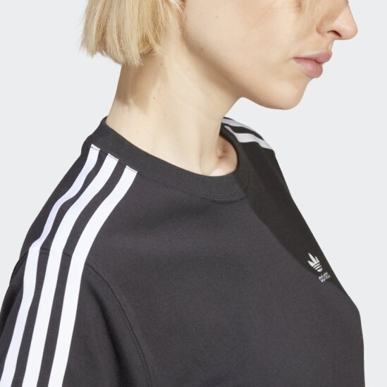 Remera Adidas 3 Rayas Negro