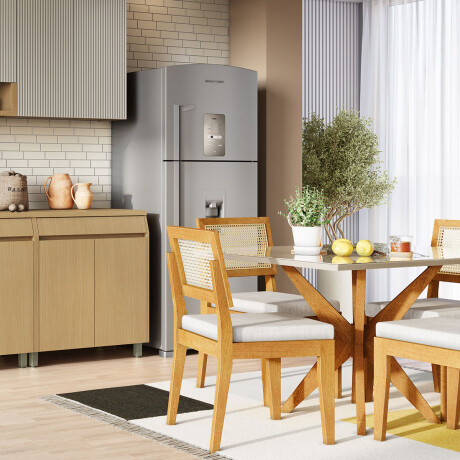 Bajo Mesada 80 cm 2 Puertas 1 Cajón – Línea Simone Mendes GAMAS DE BEIGE