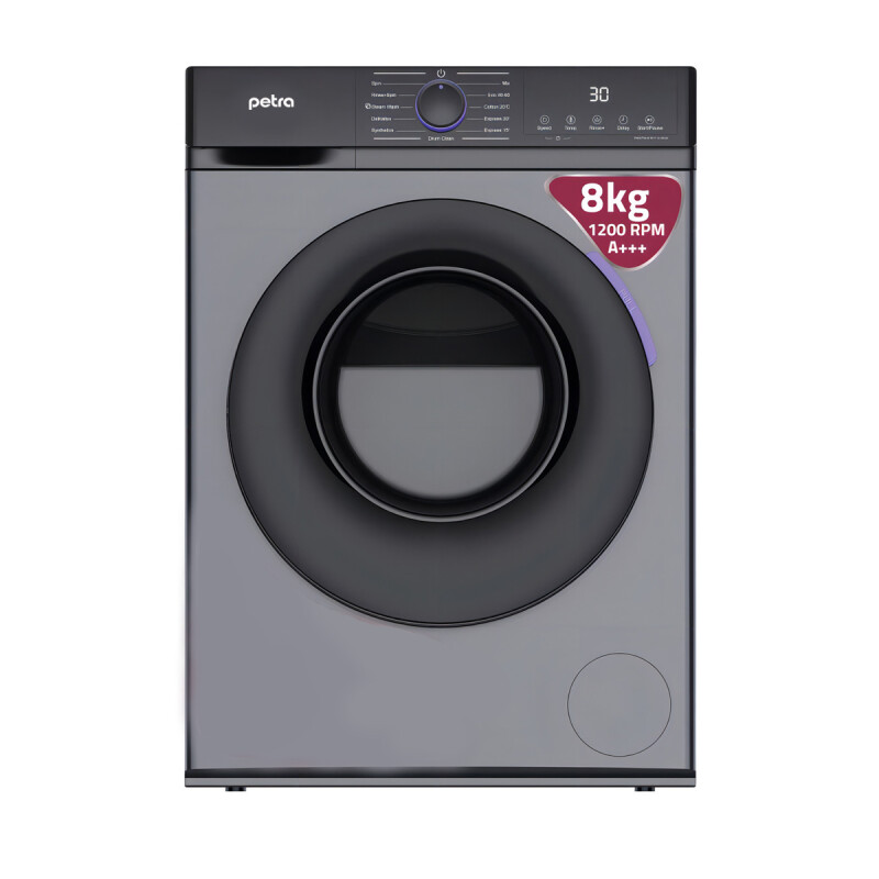 Lavarropas Petra 8kg Inverter Eficiencia A+++ Color Gris Lavarropas Petra 8kg Inverter Eficiencia A+++ Color Gris
