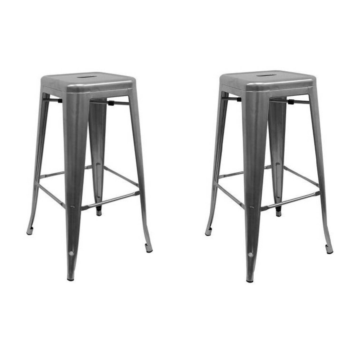 Taburete Tolix Pack 2 unidades Vintage Colores Hogar Pub - Gris 