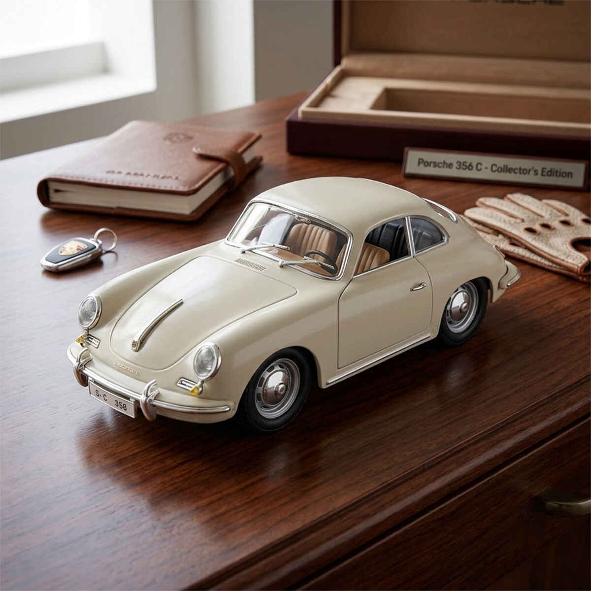 Auto de Colección Bburago Porsche 356B Coupe Año 1961 Escala 1:24 