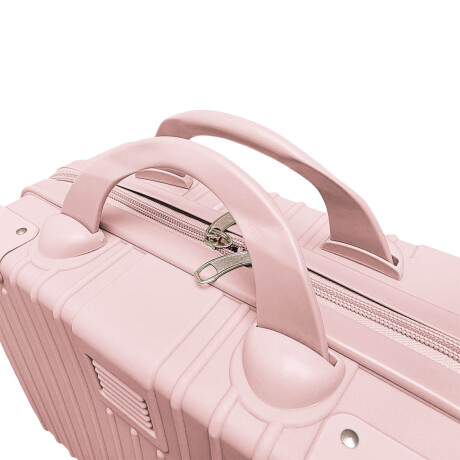 Set X3 Valijas Rígidas Viaje Livianas Carry + 14+ 24 Rosado