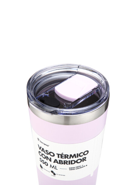 Vaso Acero Inox. 600mL. Lila