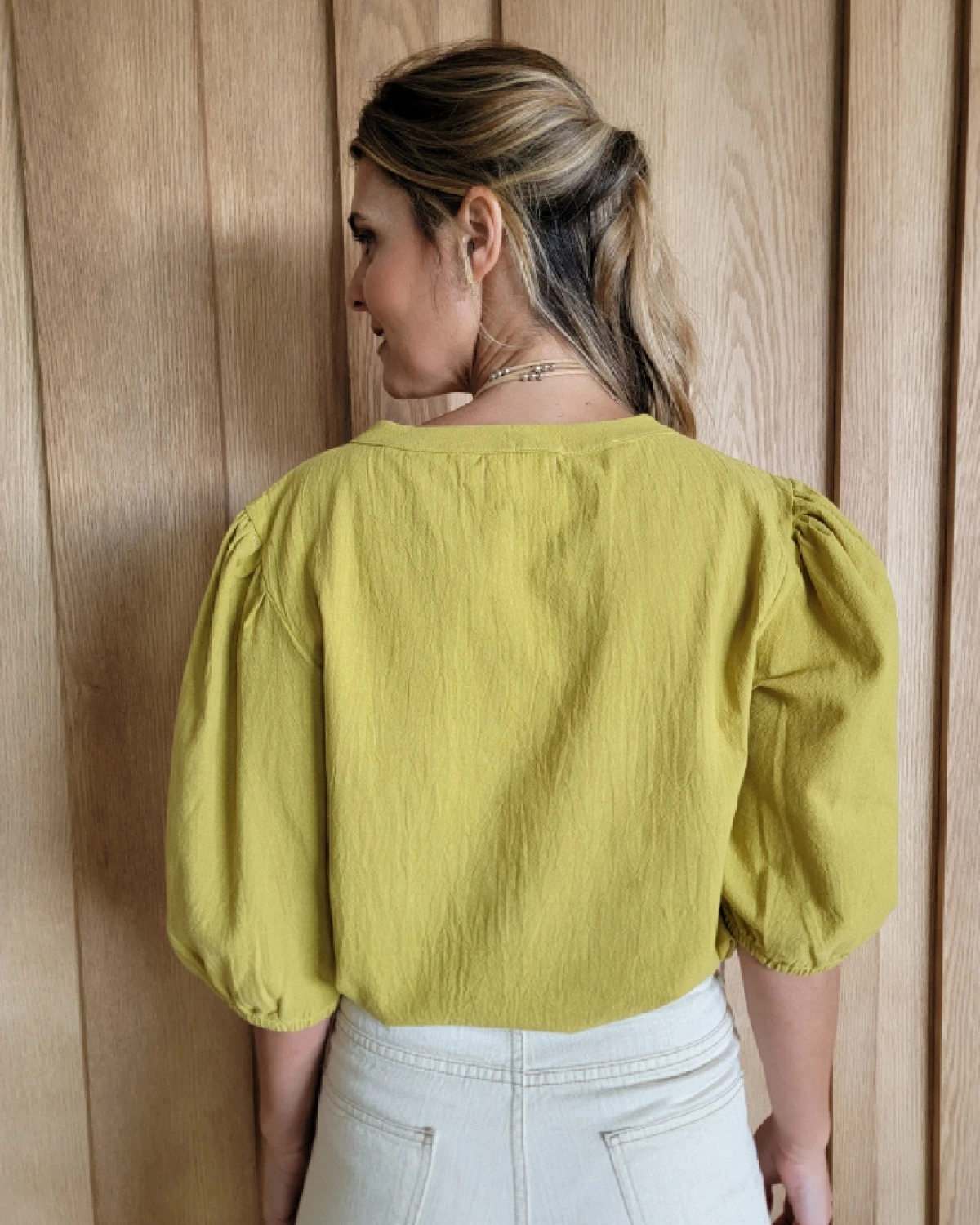 Blusa Margarita pistacho 1