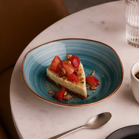 Bowl Artisan 25 cm Azul Porcelana Corona Bowl Artisan 25 cm Azul Porcelana Corona