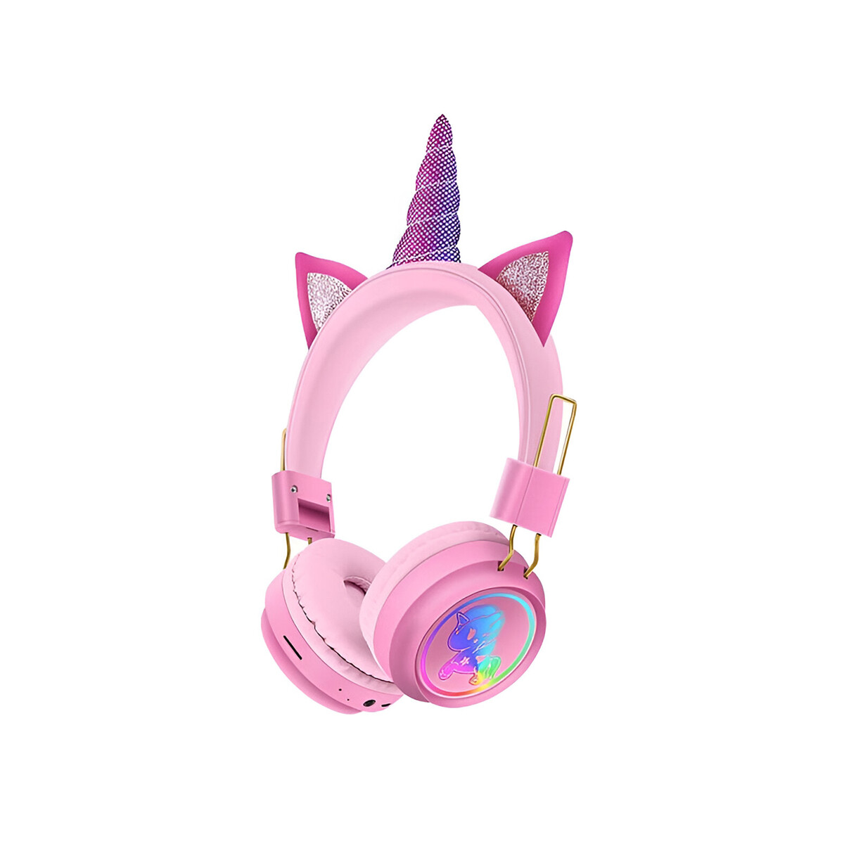 Auriculares inalámbricos diseño Unicornio color rosa 