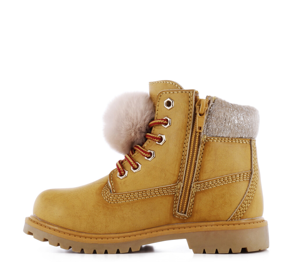 Bota POMPI acordonada Camel