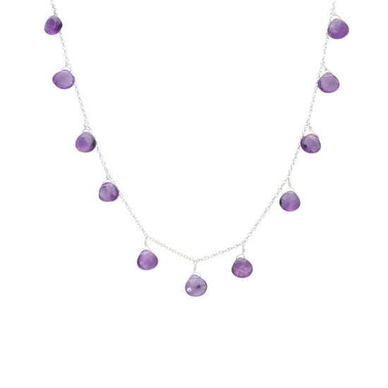 Collar Cadena Karvik Amatista Plata 925 0