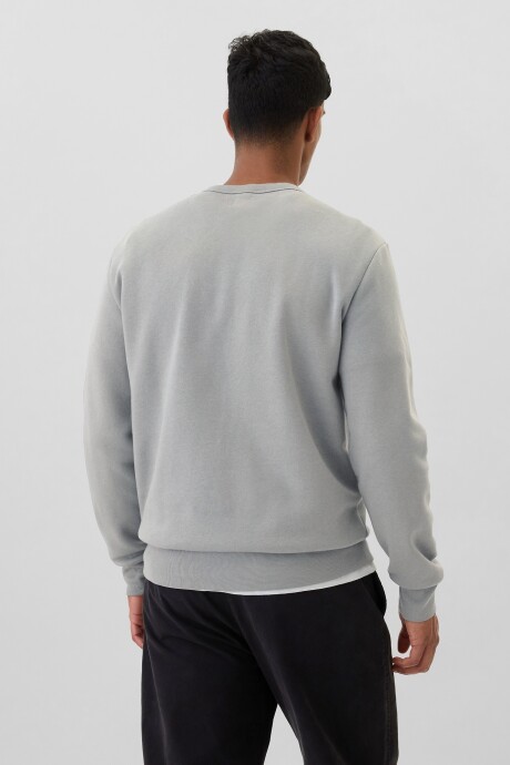 Buzo Deportivo Logo Gap Hombre Pilot Grey