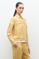 Chaqueta lino con vainillas maiz
