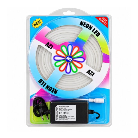 Kit Completo Cinta Tira Led Neon Flexible 5 Metros Rgb Kit Completo Cinta Tira Led Neon Flexible 5 Metros Rgb