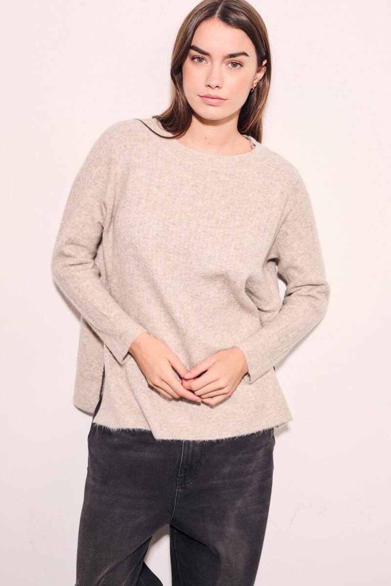 Sweater Texturado Vison