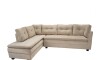 Sillon 3 cuerpos con Chaise - Coimbra Derecho Beige