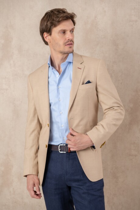 Saco liso Summer Classic Fit Beige