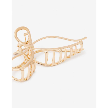 Broche Con Forma De Moño Dorado