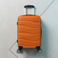 Valija Rigida Carry On Con Mango Telescopico Naranja