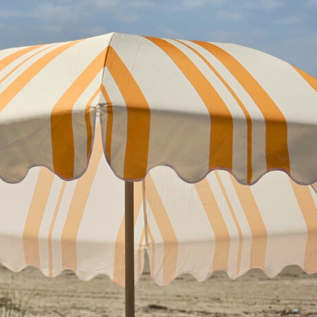 Sombrilla rayada 2.10x1.80 cm Club Petates Amarillo