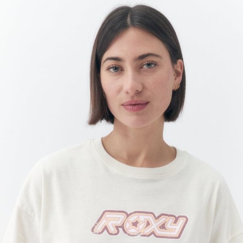 Remera corta Roxy Crudo