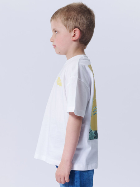 Remera Algodón Fotos Blanco
