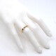 Anillo medio sin fin zafiros y brillantes con engarce 4 puntas Anillo medio sin fin zafiros y brillantes con engarce 4 puntas