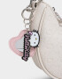 Marroquinería Licencias Cartera Con Relieve "hello Kitty" - Blanco Crema