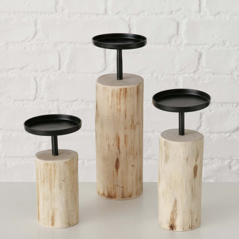 PORTAVELAS TEMPE MATERIALES-MIXTOS MARRON 4221400