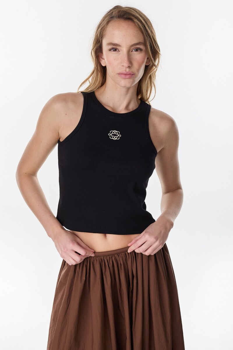 Musculosa Cotton Iso - Negro 