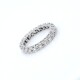 Anillo sin fin en oro 18k blanco y brillantes Anillo sin fin en oro 18k blanco y brillantes