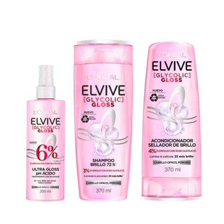 Pack Elvive L'Oréal Paris Acondicionador + Shampoo + Tratamiento Para Cabello Pack Elvive L'Oréal Paris Acondicionador + Shampoo + Tratamiento Para Cabello