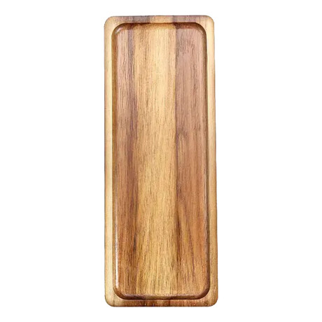 Bandeja de Bambú Rectangular para Servir 26x10x1.5Cm Roble Roble