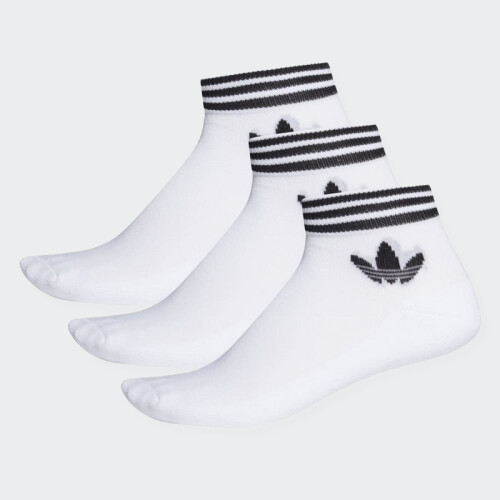 Medias Adidas Trifolio Pack x3 Blanco