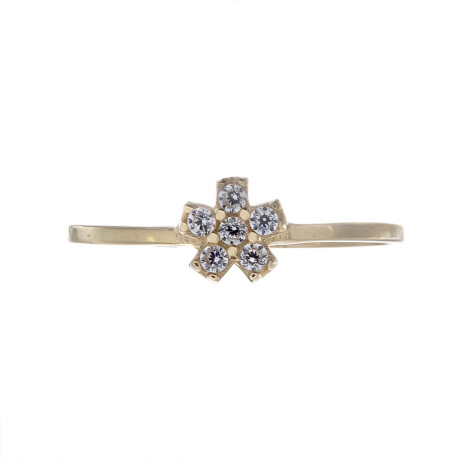 Anillo de oro 10 ktes con circonias, FLOT Anillo de oro 10 ktes con circonias, FLOT