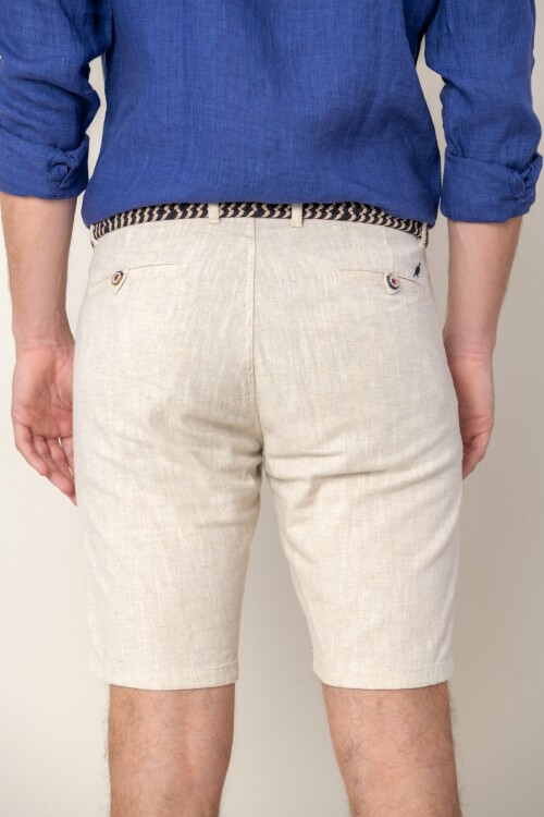 Bermuda de ramio Natural