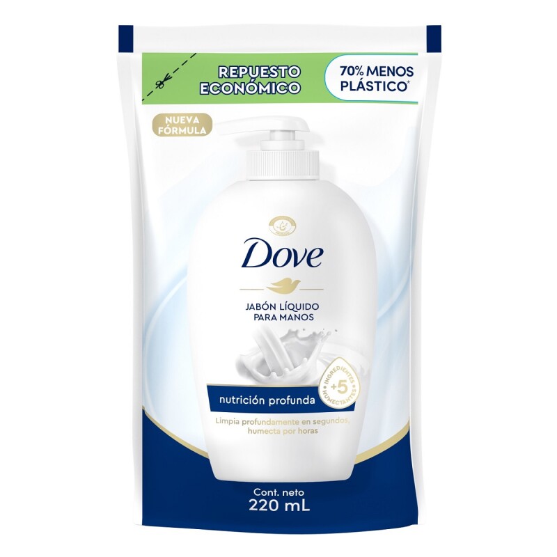 Jabón Líquido Dove Nutrición Profunda Repuesto 220 Ml. Jabón Líquido Dove Nutrición Profunda Repuesto 220 Ml.