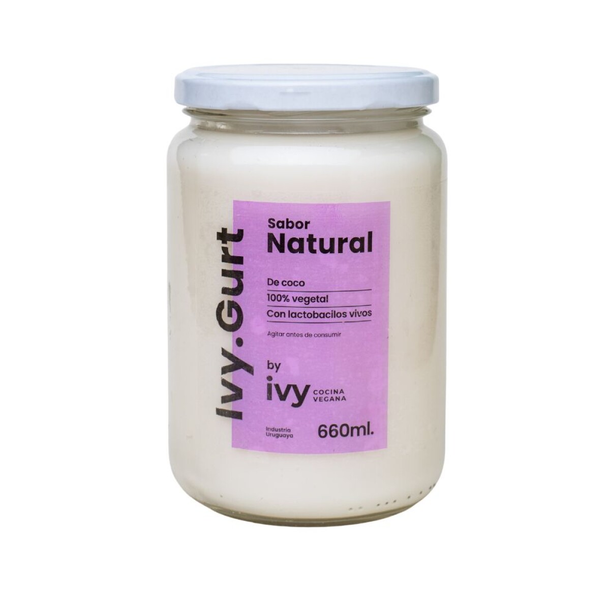 Yogurt Natural Vegano Ivy 660ml - Yogurt Ivy Natural 660ml 