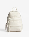 Mochilas Urbanas Mochila Doble Bolsillo - Blanco Crudo
