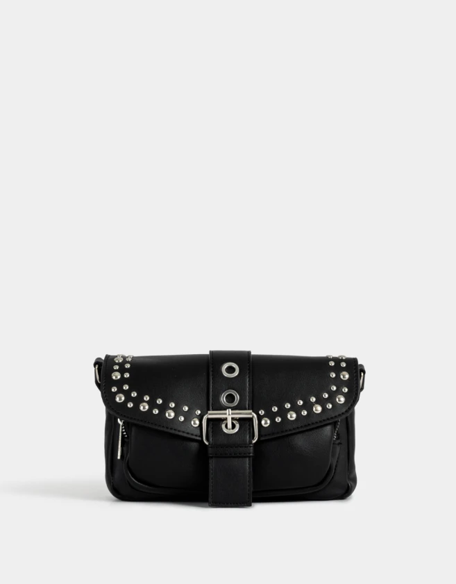 Bandoleras Boho Bandolera Con Tachas - Negro