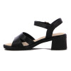 Sandalias Mujer Comfortflex Taco Bajo Cuadrado Negro