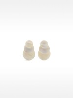 Pendientes Circulares Degradé Con Conchas blanco