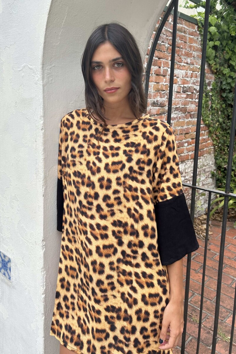 Túnica Bless Corta - Animal Print 