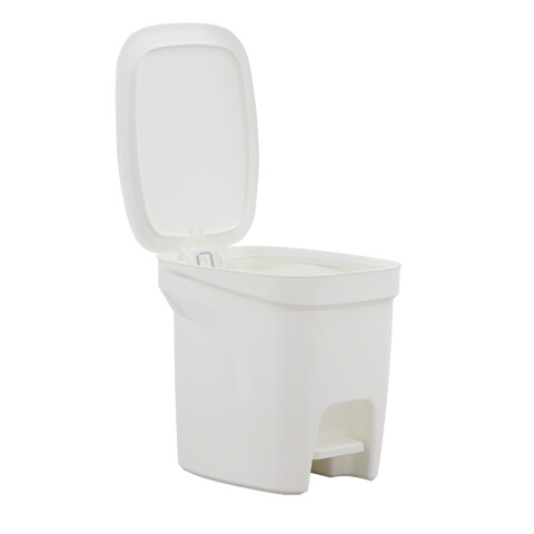 Papelera "COMPACT" 7 Lt. en polipropileno blanco TD0432