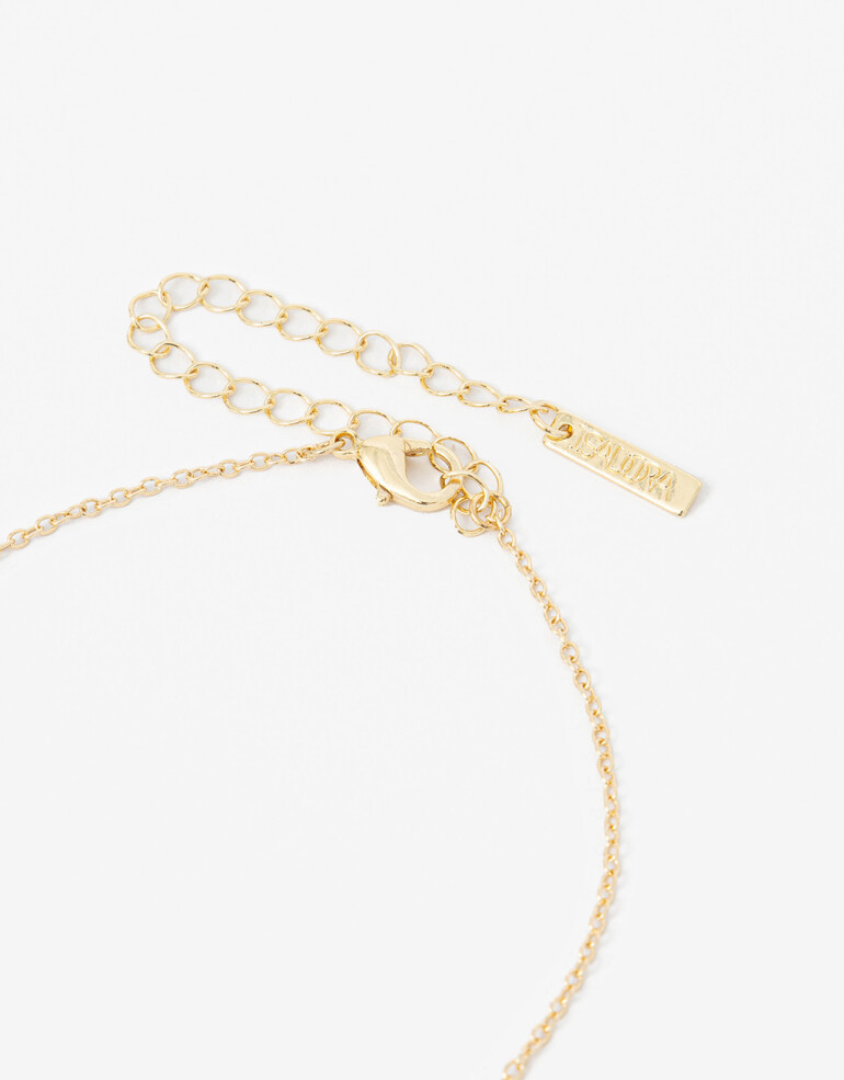 Cadena Corta con Dije Strass Cadena Con Dije Oui - Dorado