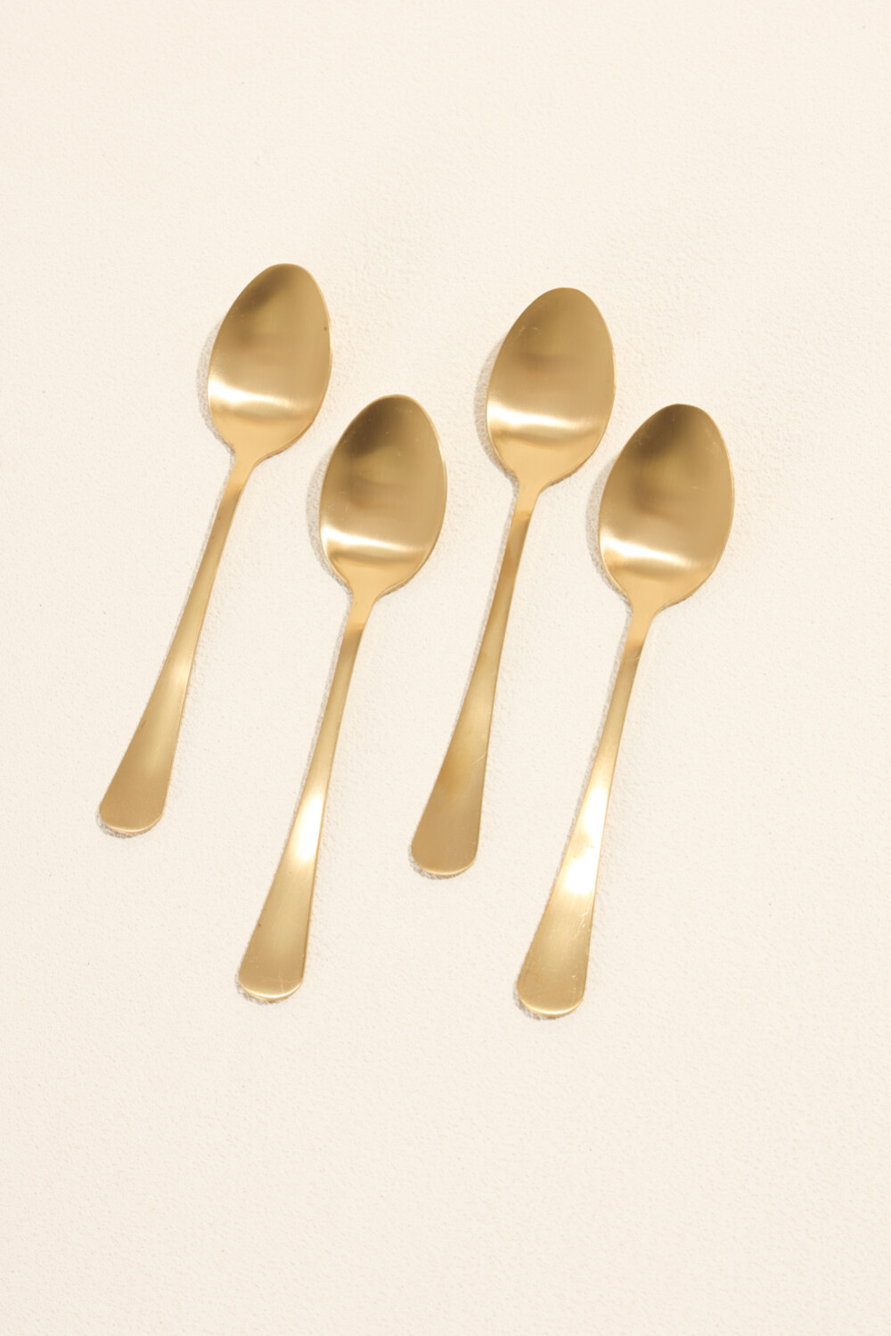 Cuchara De Té Olivo Set 4 Un. Dorado Color Unico
