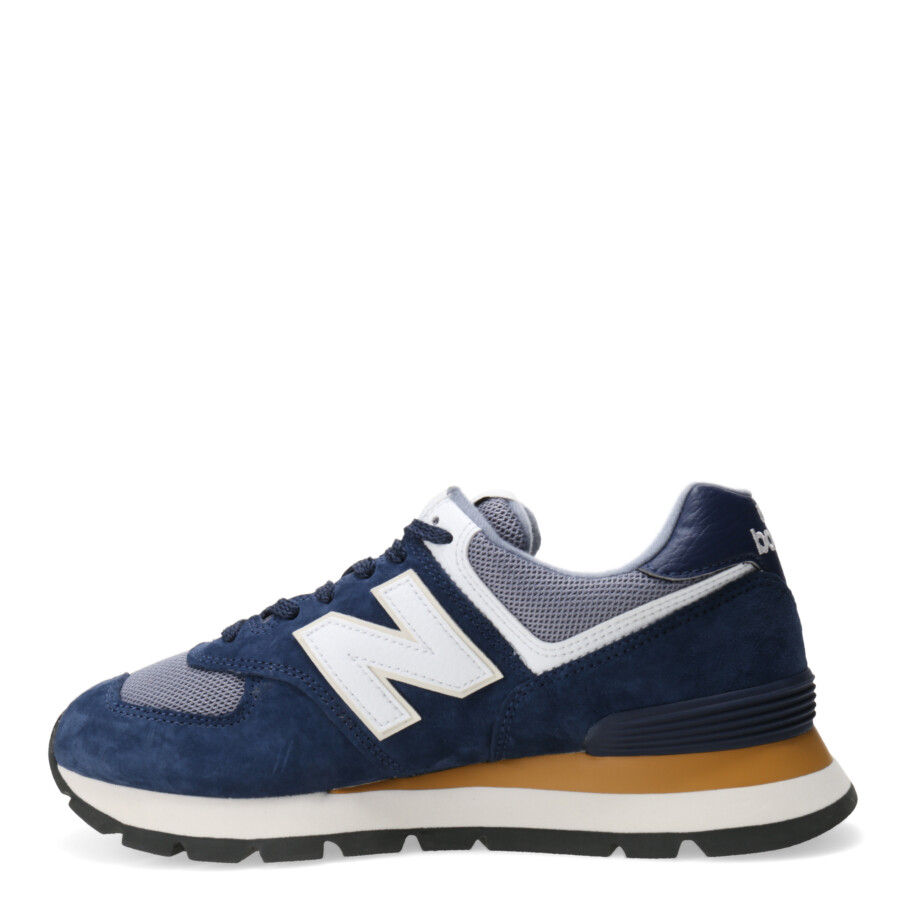 Championes de Hombre New Balance 574 Azul Marino - Blanco