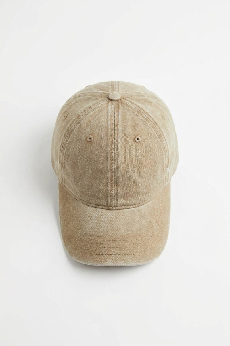 Cap washed beige
