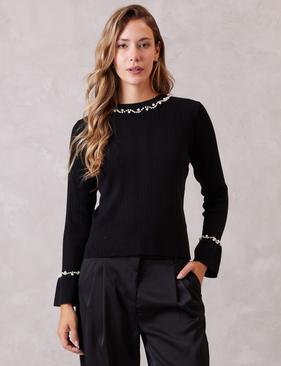 Buzo Perlas - Negro 