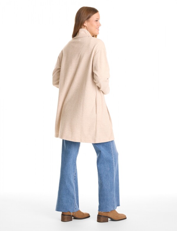 Cardigan Abierto Soft BEIGE