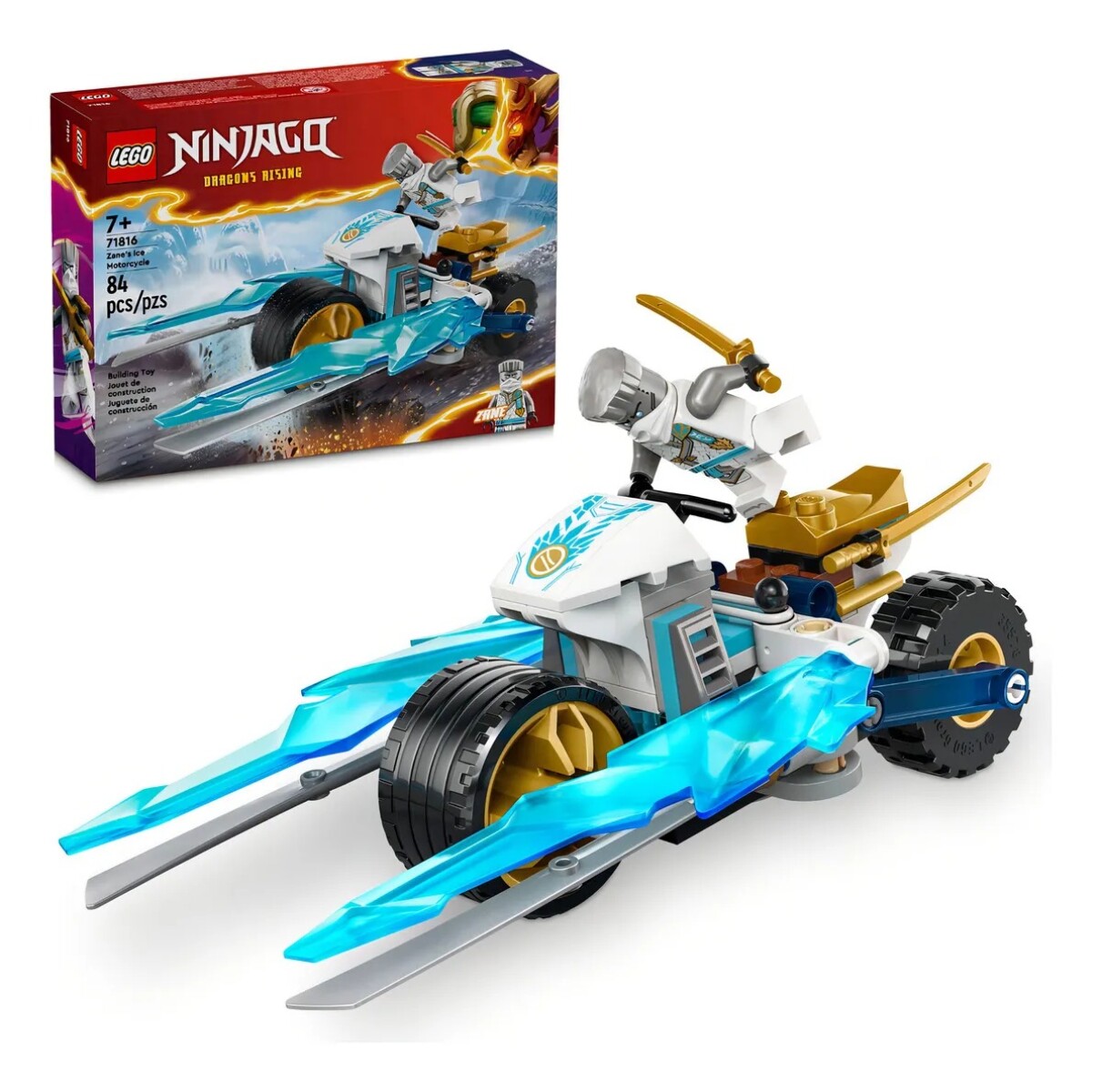 Lego Motocicleta De Hielo Ninjago Zane 71816 
